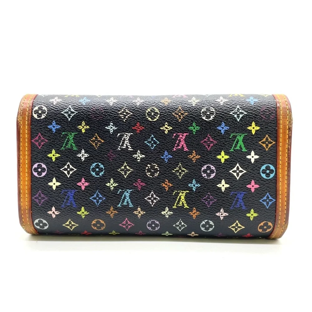 Louis Vuitton Black Multicolor Monogram Wallet
